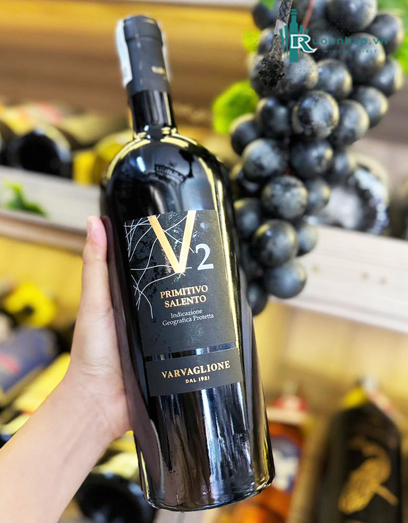 Rượu vang V2 Primitivo Del Salento - Vang Ý 6 Rượu vang V2 Primitivo Del Salento - Vang Ý