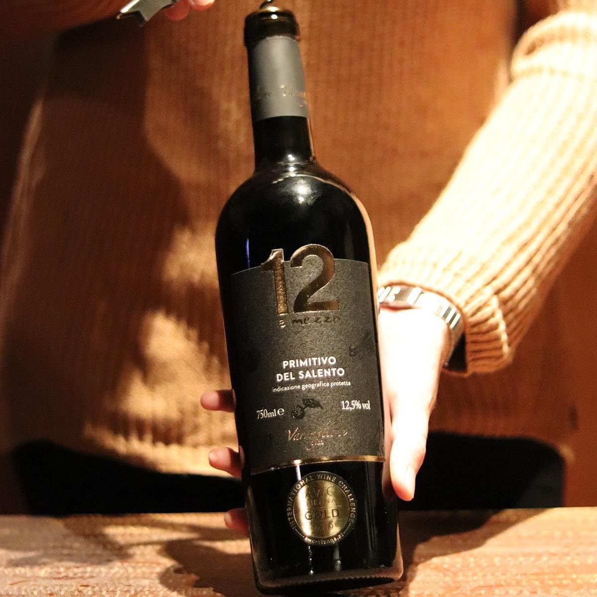 Rượu vang 12 E Mezzo Primitivo Varvaglione