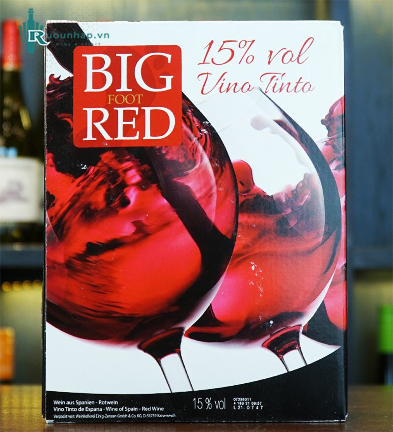 Rượu Vang Bịch Tây Ban Nha Big Red 3 lít 4 Rượu Vang Bịch Tây Ban Nha Big Red 3 lít