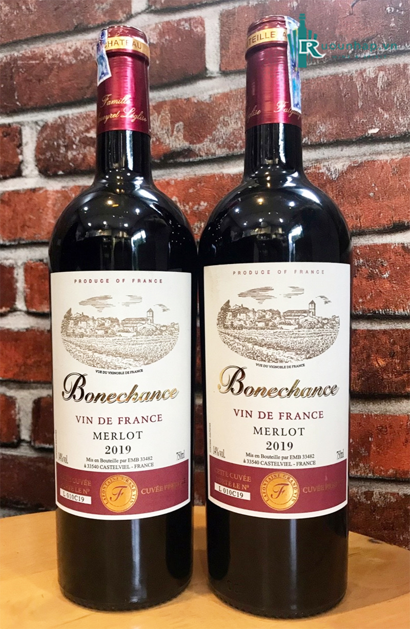 Rượu Vang Bonechance Merlot VDP D'Oc 5 Rượu Vang Bonechance Merlot VDP D'Oc