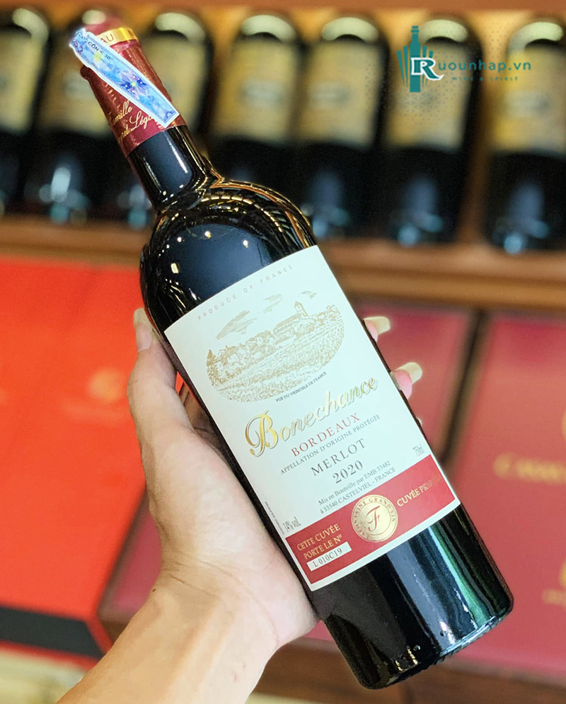 Rượu Vang Bonechance Merlot VDP D'Oc 4 Rượu Vang Bonechance Merlot VDP D'Oc