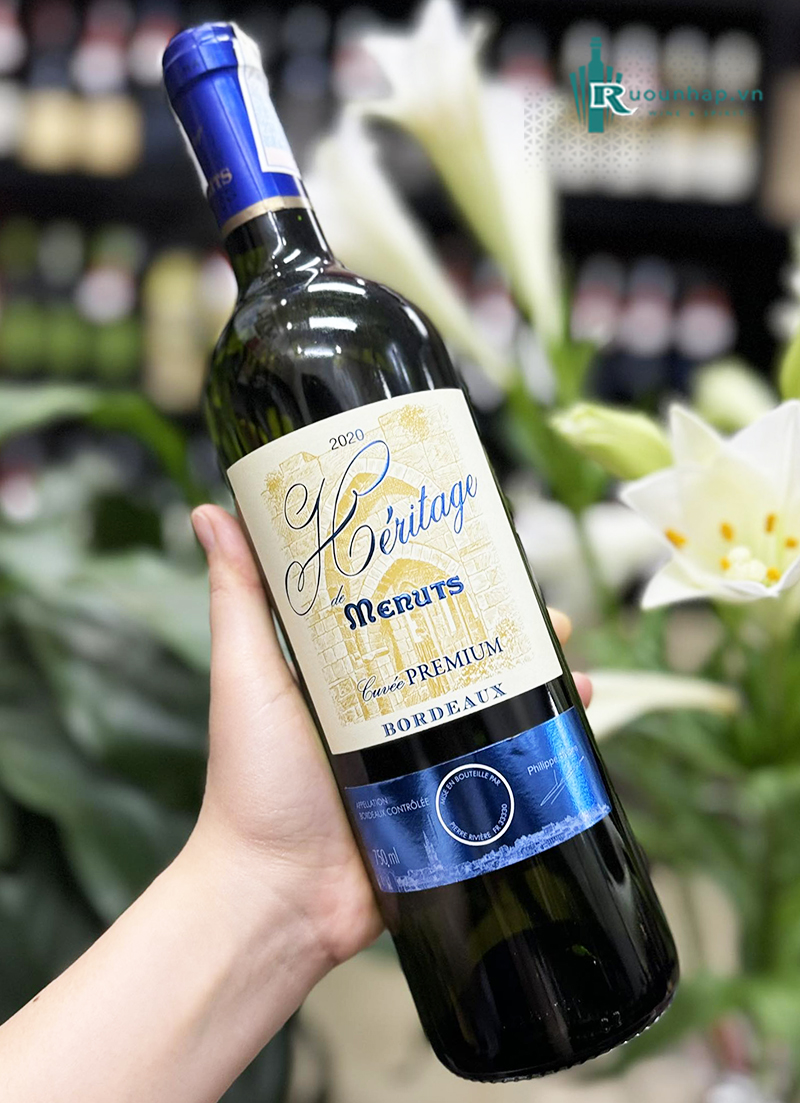 Rượu vang Heritage de Menuts Bordeaux Blanc 4 Rượu vang Heritage de Menuts Bordeaux Blanc