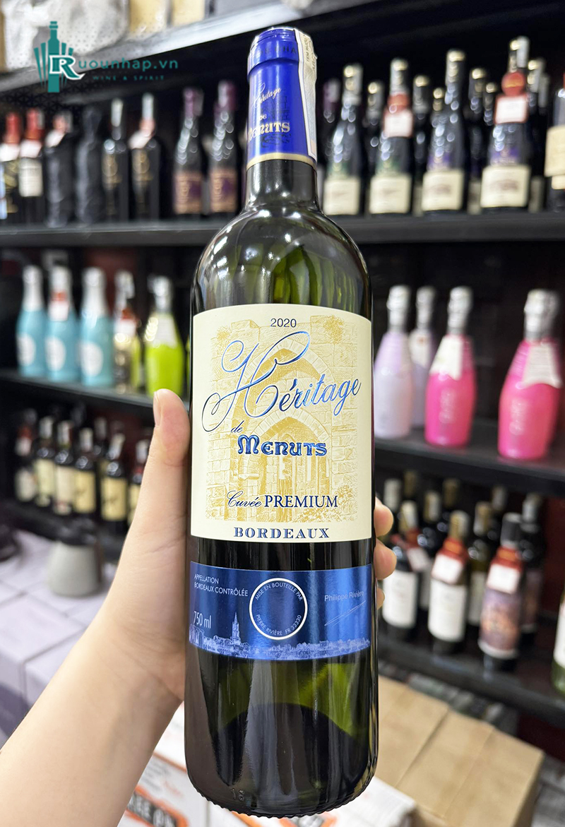 Rượu vang Heritage de Menuts Bordeaux Blanc 6 Rượu vang Heritage de Menuts Bordeaux Blanc