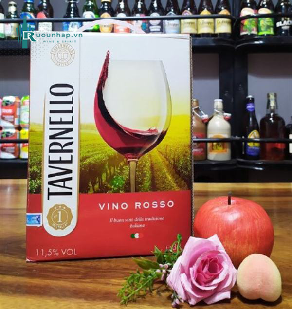 Rượu Vang Bịch Tavernello Vino Rosso 3 Lít