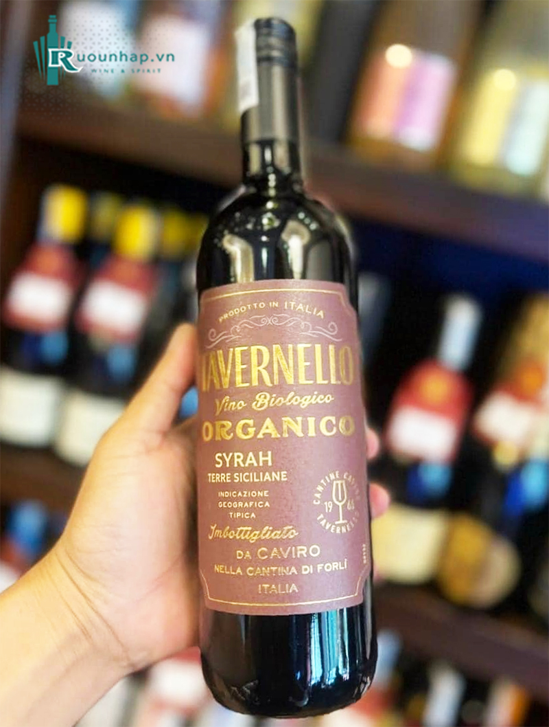 Rượu Vang Tavernello Organico Syrah Terre Siciliane 6 Rượu Vang Tavernello Organico Syrah Terre Siciliane