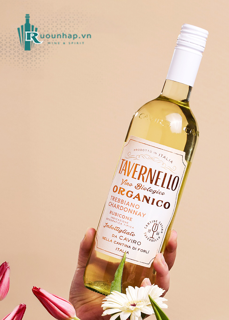 Rượu Vang Tavernello Organico Trebbiano Chardonnay Rubicone 5 Rượu Vang Tavernello Organico Trebbiano Chardonnay Rubicone