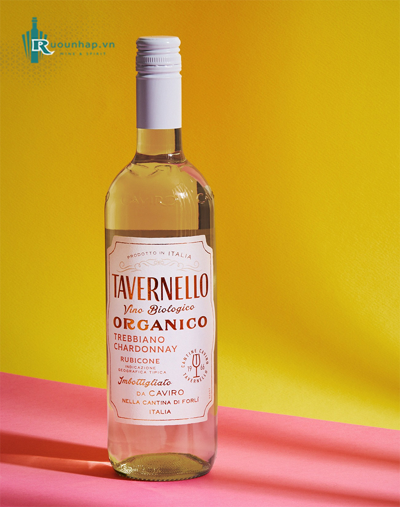 Rượu Vang Tavernello Organico Trebbiano Chardonnay Rubicone 6 Rượu Vang Tavernello Organico Trebbiano Chardonnay Rubicone