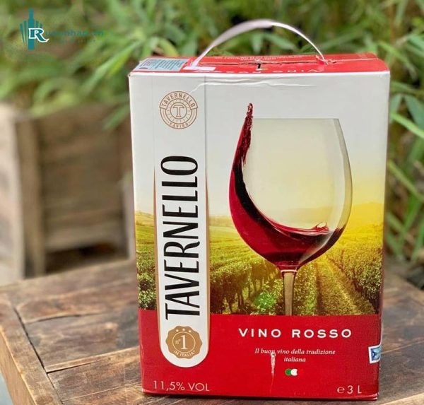 Rượu Vang Bịch Tavernello Vino Rosso 3 Lít
