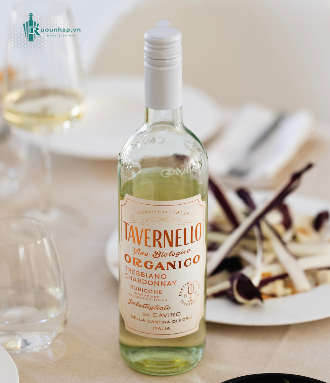 Rượu Vang Tavernello Organico Trebbiano Chardonnay Rubicone