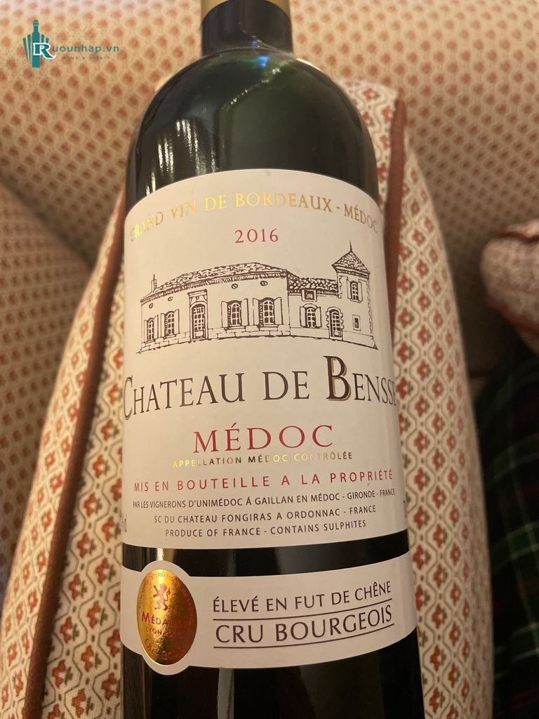 Rượu Vang Chateau De Bensse Medoc