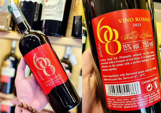 Rượu Vang 68 Vino Rosso