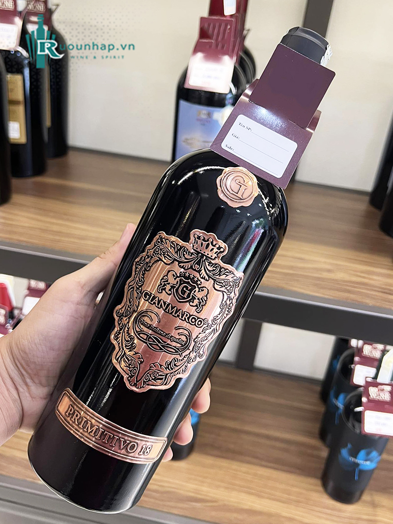 Rượu Vang Gianmarco Primitivo 18 5 Rượu Vang Gianmarco Primitivo 18