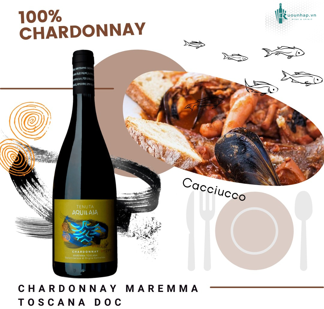 Rượu Vang Maremma Toscana Chardonnay