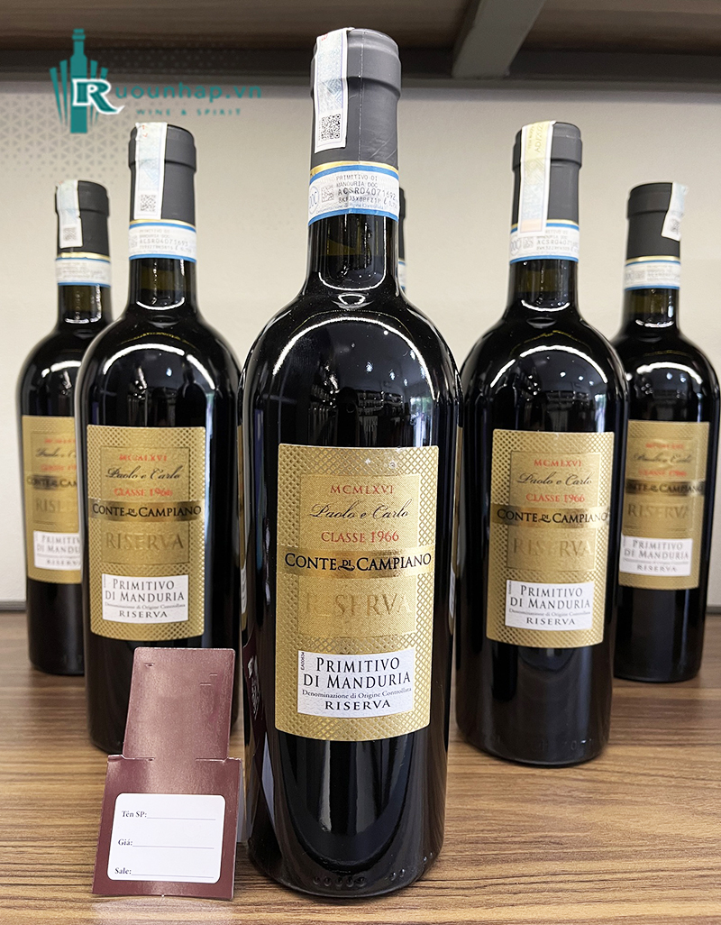 Rượu Vang Paolo e Carlo Primitivo di Manduria Riserva 5 Rượu Vang Paolo e Carlo Primitivo di Manduria Riserva