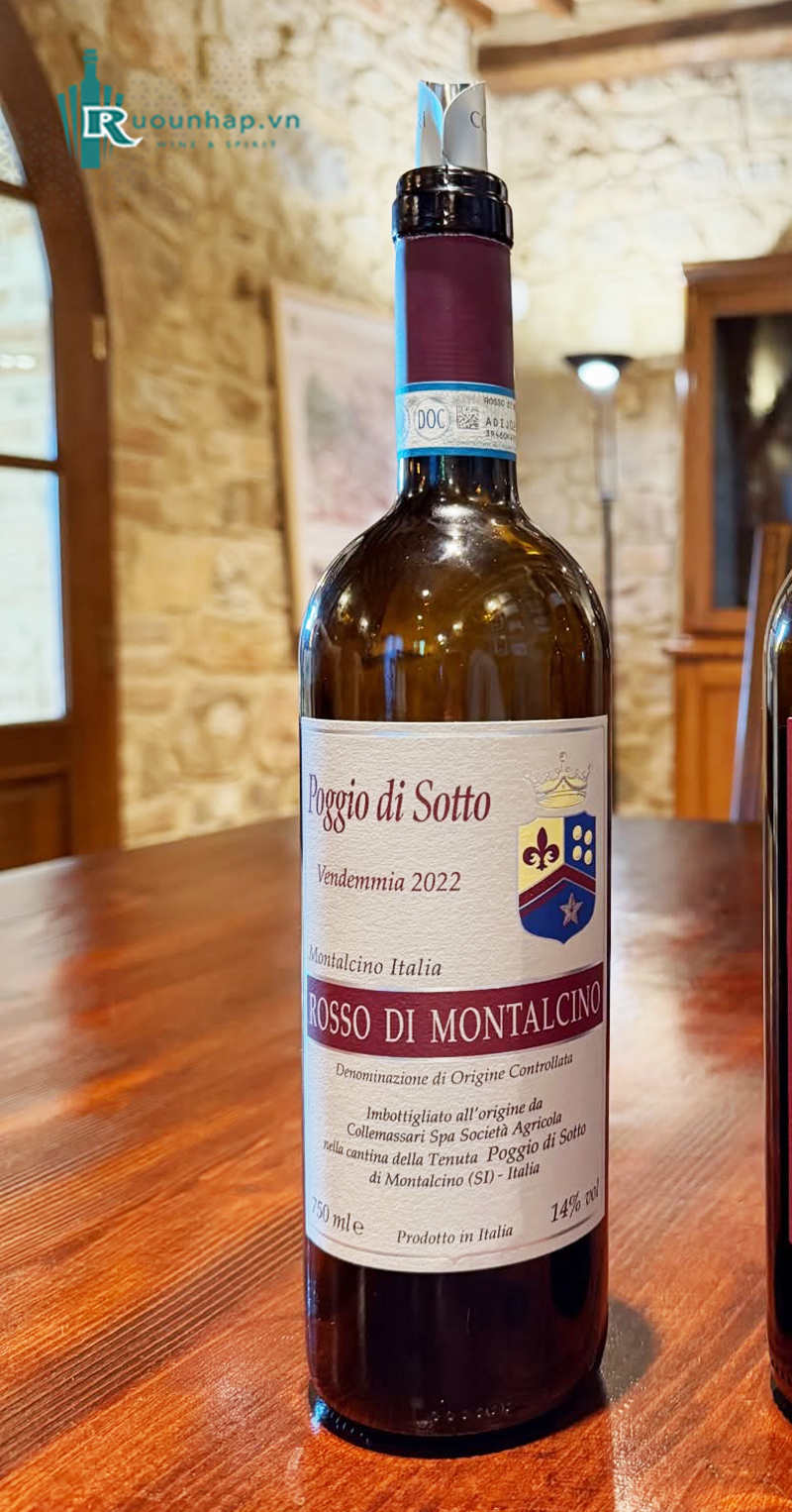 Rượu Vang Poggio Di Sotto Rosso Di Montalcino 4 Rượu Vang Poggio Di Sotto Rosso Di Montalcino