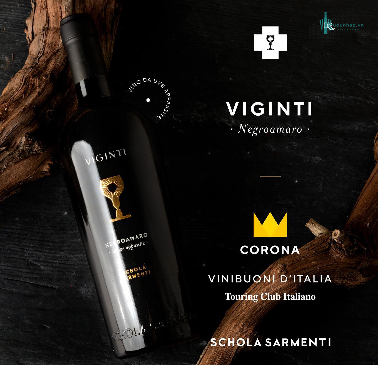 Rượu Vang Chén Thánh Viginti Negroamaro Schola Sarmenti