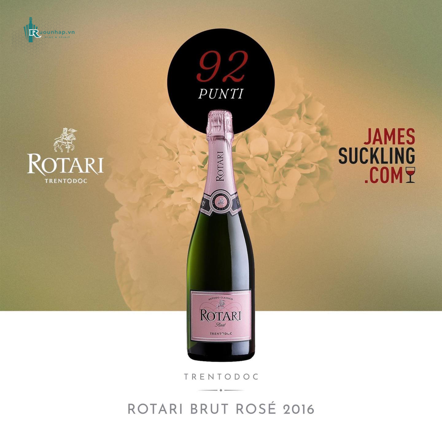 Rượu Vang Rotari Brut Rose