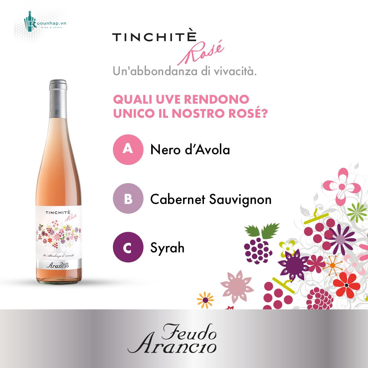 Rượu Vang Tinchite Rose