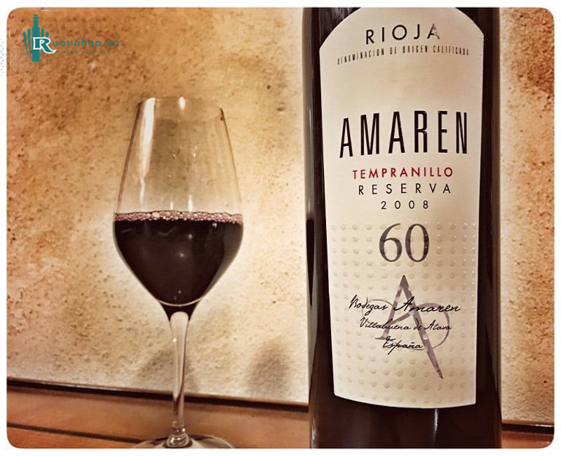 Rượu Vang Amaren Tempranillo Reserva 60