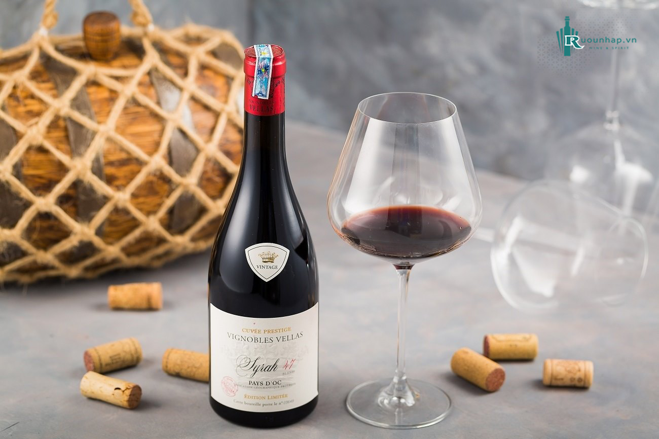 Rượu Vang Vignobles Vellas Syrah 47 Cuvee Prestige