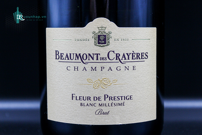 Champagne Beaumont Des Crayeres Fleur De Prestige Blanc Millesime Brut