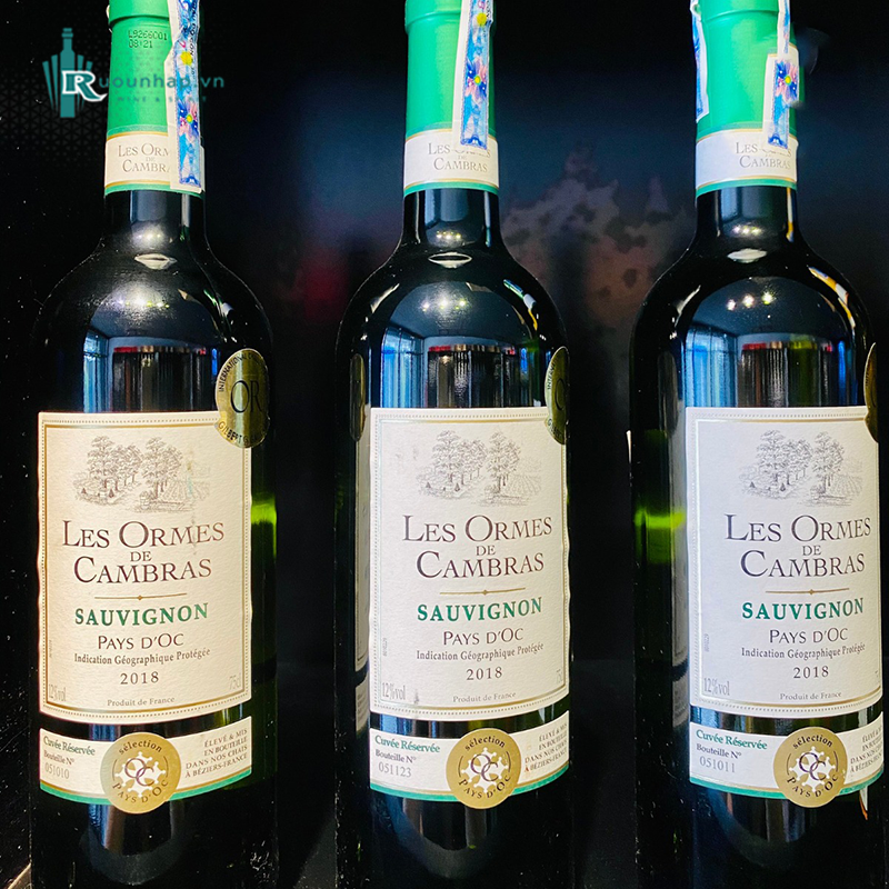 Rượu Vang Les Ormes De Cambras Sauvignon Blanc