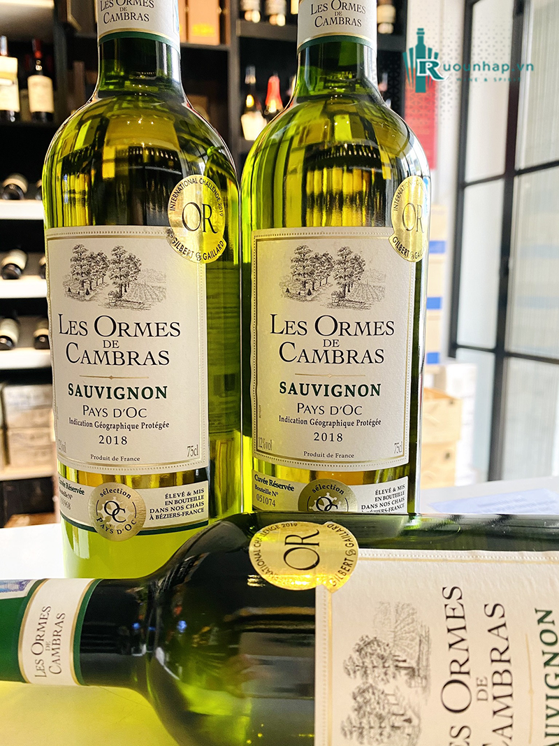 Rượu Vang Les Ormes De Cambras Sauvignon Blanc