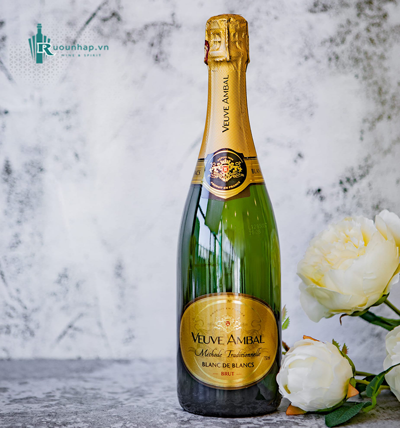 Vang Sủi Veuve Ambal Methode Traditionnelle Blanc De Blancs