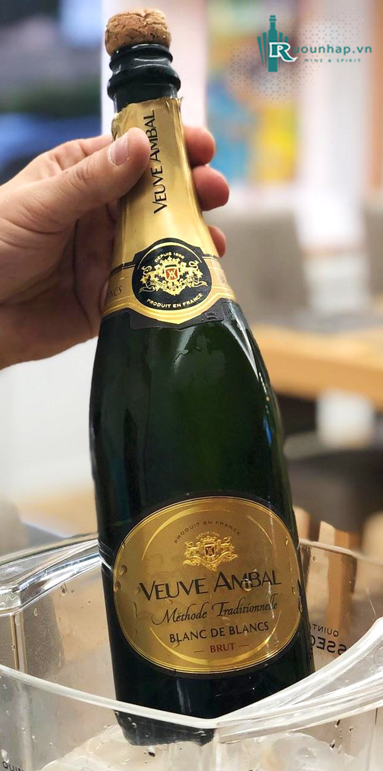 Vang Sủi Veuve Ambal Methode Traditionnelle Blanc De Blancs