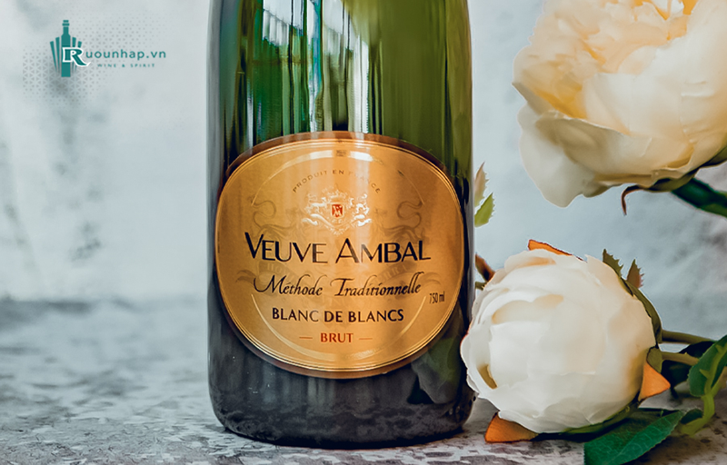 Vang Sủi Veuve Ambal Methode Traditionnelle Blanc De Blancs