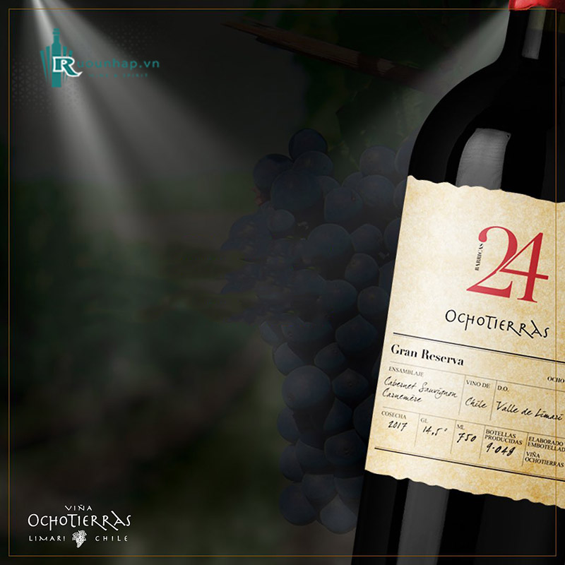 Rượu Vang 24 OchoTierras Gran Reserva