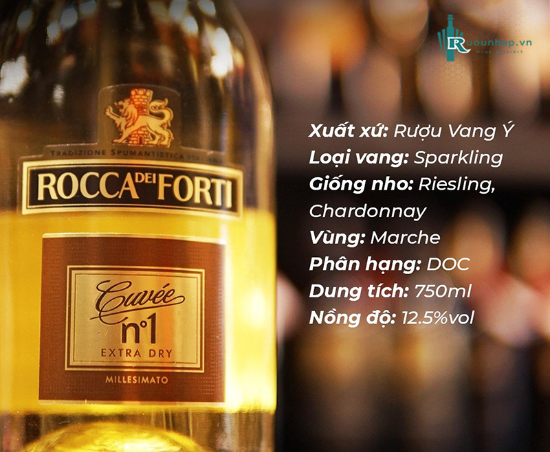 Rượu Vang Rocca Dei Forti Extra Dry Cuvee No1