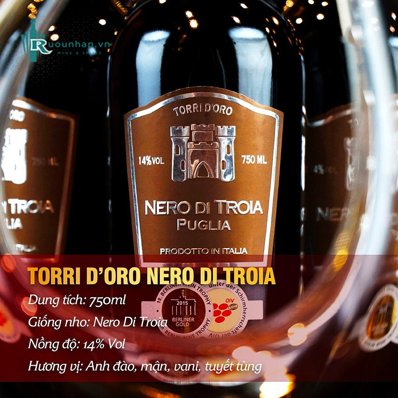 Rượu Vang Torri D'oro Nero di Troia