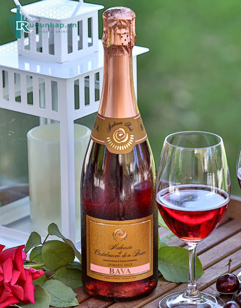 Rượu Vang Bava Malvasia Rose Spumante