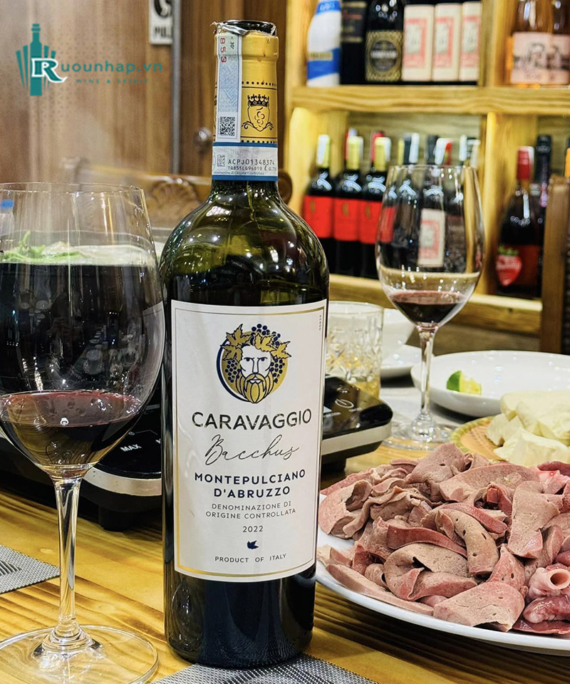 Rượu Vang Caravaggio Bacchus Montepulciano D'abruzzo