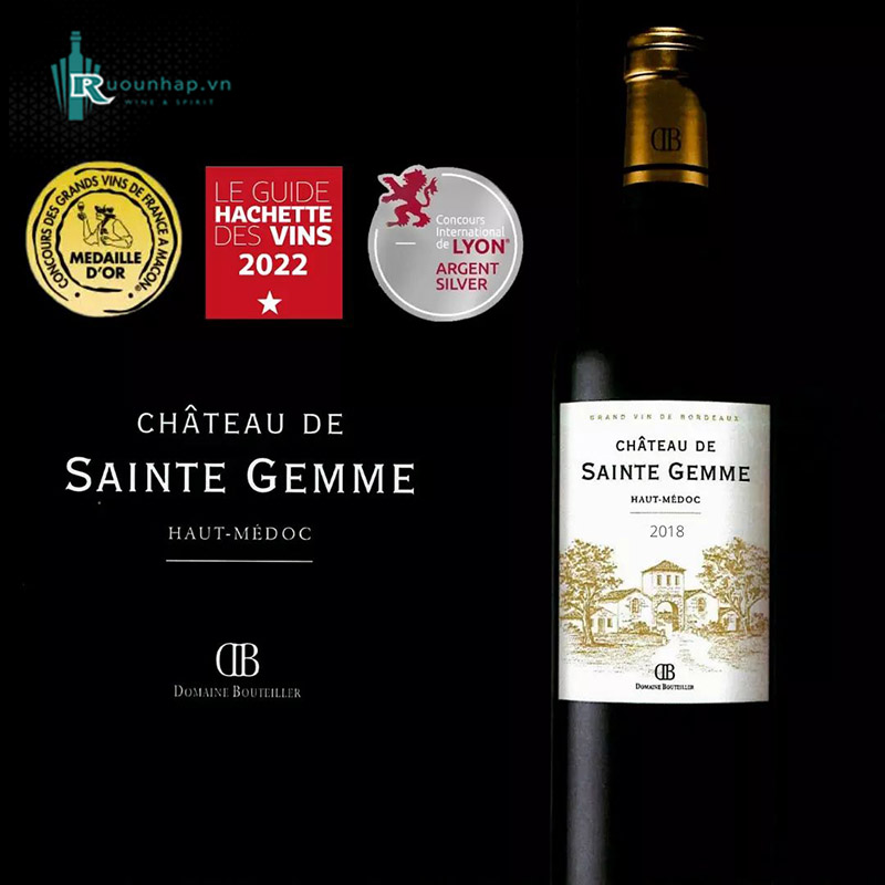 Rượu Vang Chateau De Sainte Gemme Haut Medoc