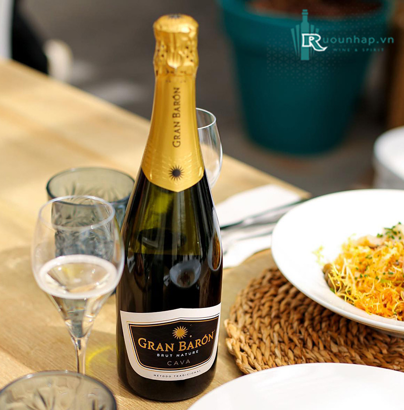 Rượu Vang Gran Baron Cava Brut Nature