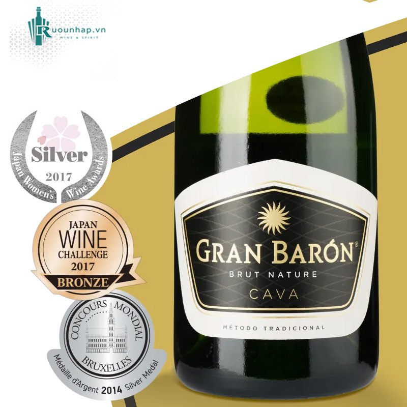 Rượu Vang Gran Baron Cava Brut Nature