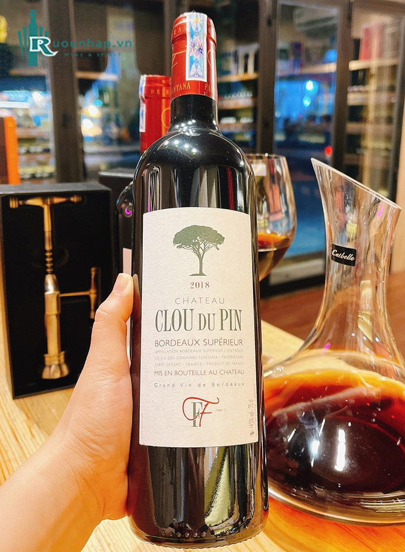 Rượu Vang Chateau Clou Du Pin Bordeaux Supérieur