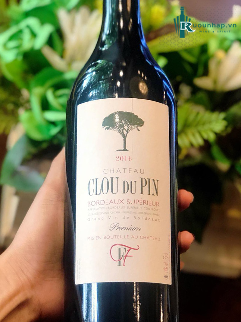 Rượu Vang Chateau Clou Du Pin Bordeaux Superieur Premium