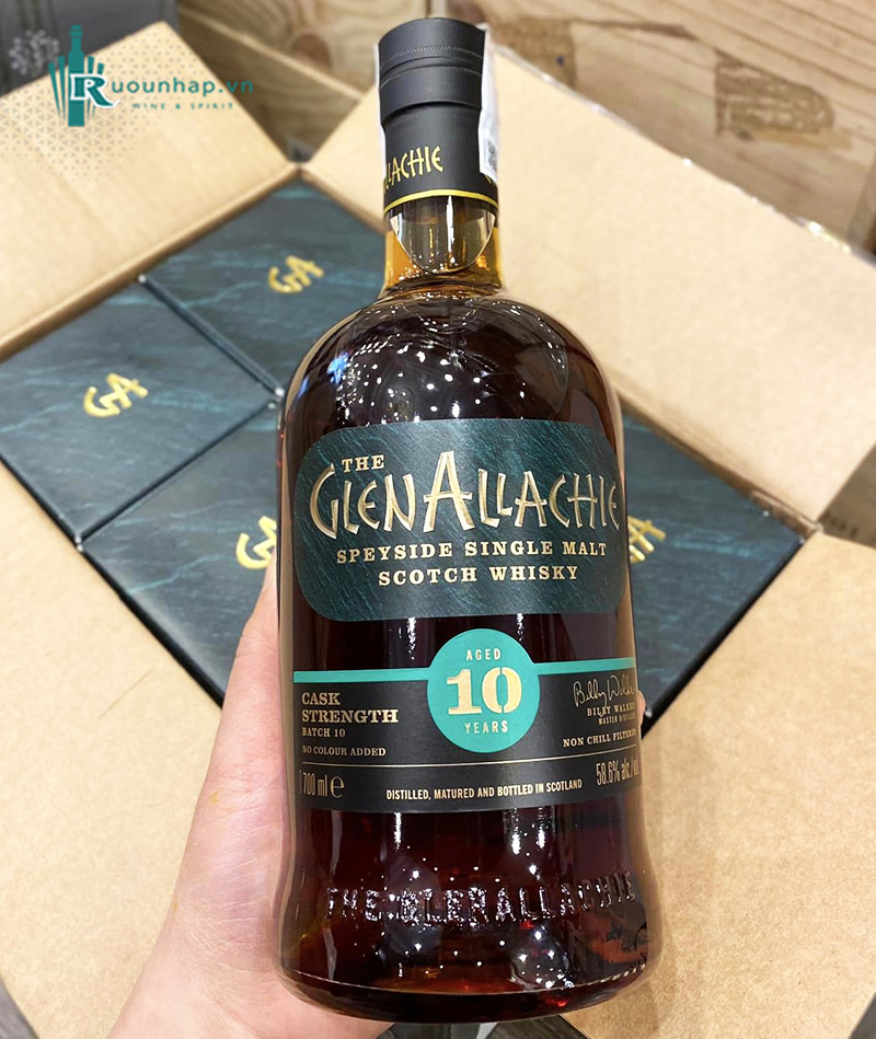 Rượu GlenAllachie 10 Years Cask Strength Batch 10