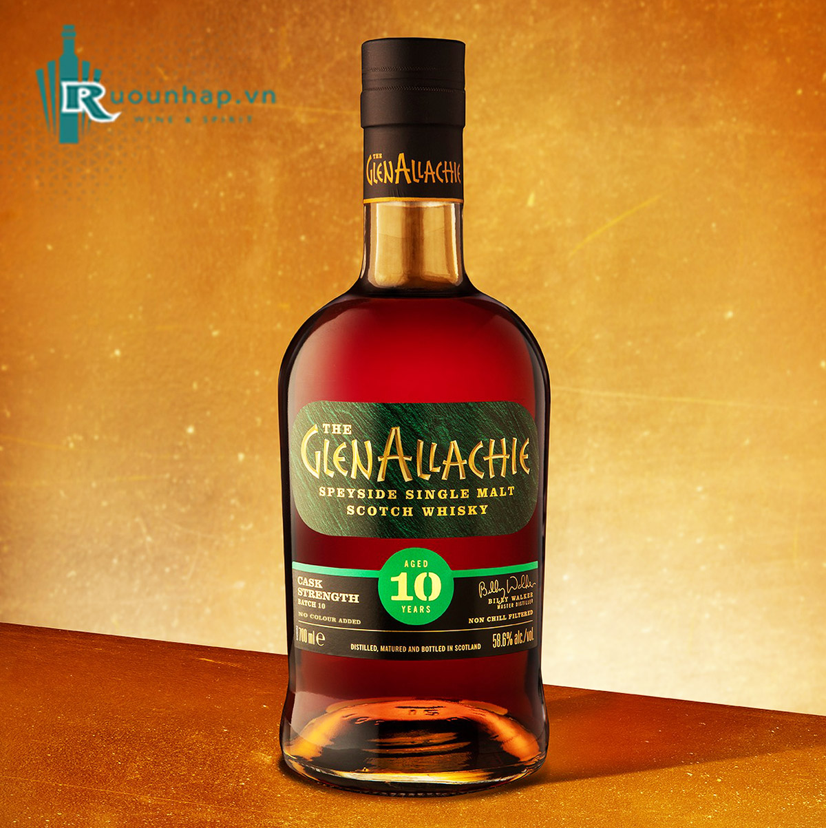 Rượu GlenAllachie 10 Years Cask Strength Batch 10