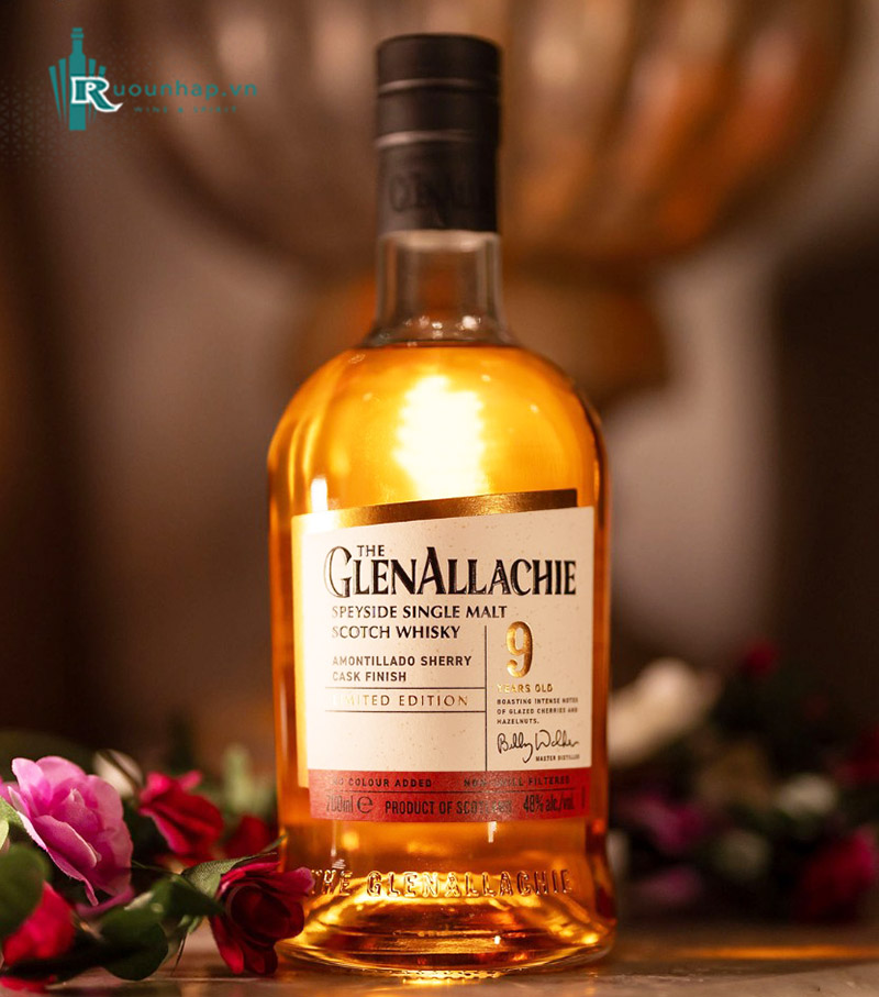 Rượu GlenAllachie 9 Amontillado Sherry Cask Finish