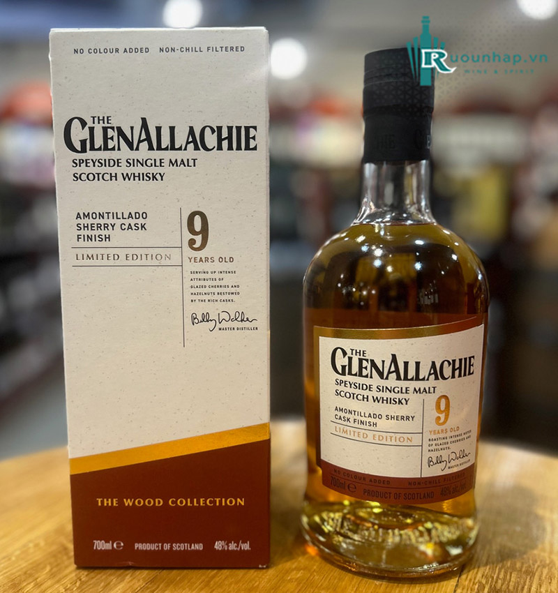 Rượu GlenAllachie 9 Amontillado Sherry Cask Finish