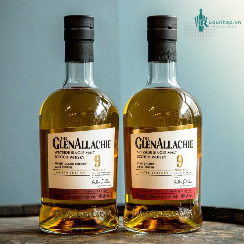 Rượu GlenAllachie 9 Amontillado Sherry Cask Finish