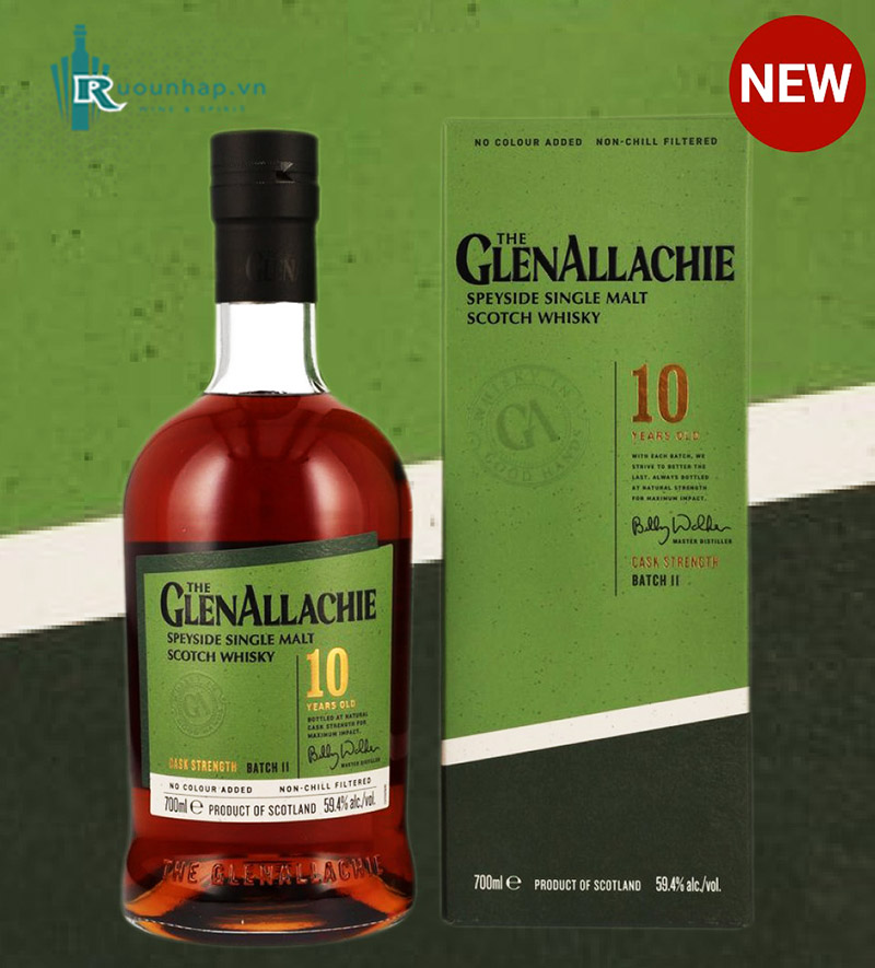 Rượu Glenallachie 10 Years Old Cask Strength Batch 11