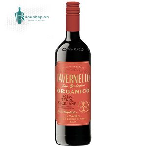 Rượu Vang Tavernello Organico Rosso Terre Siciliane