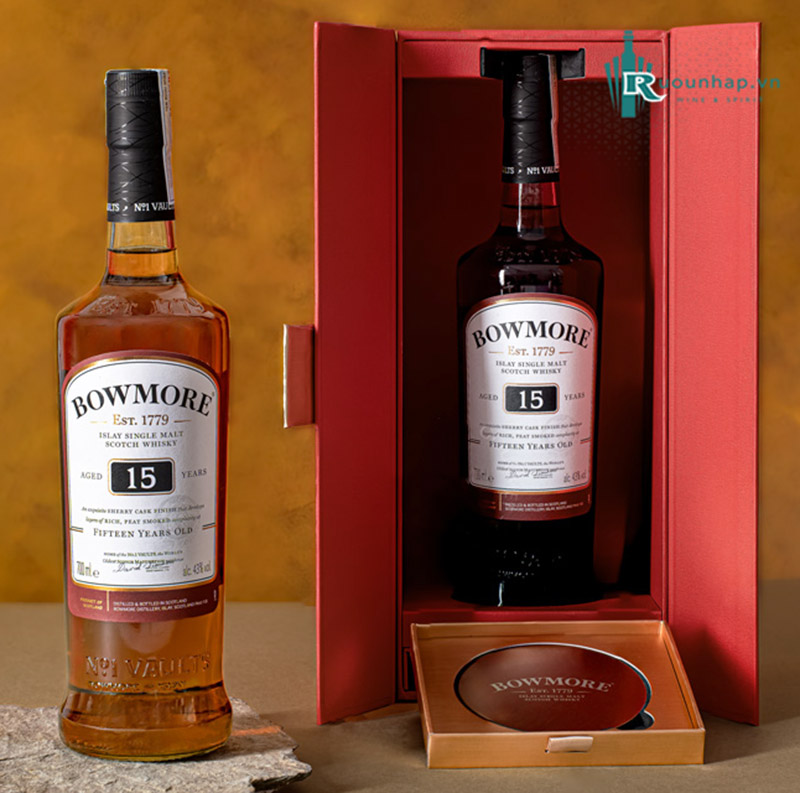 Rượu Bowmore 15 Hộp Quà 2025