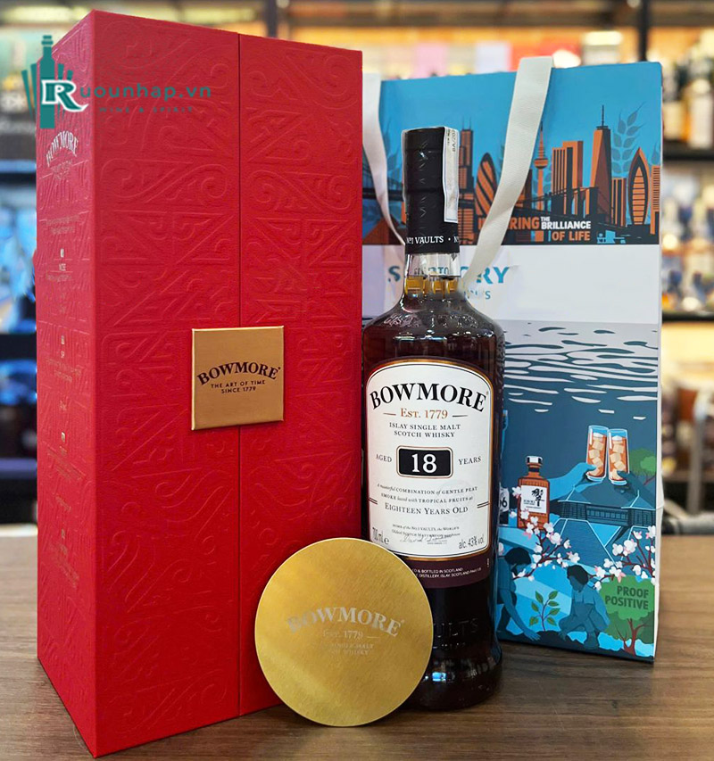 Rượu Bowmore 18 Hộp Quà 2025