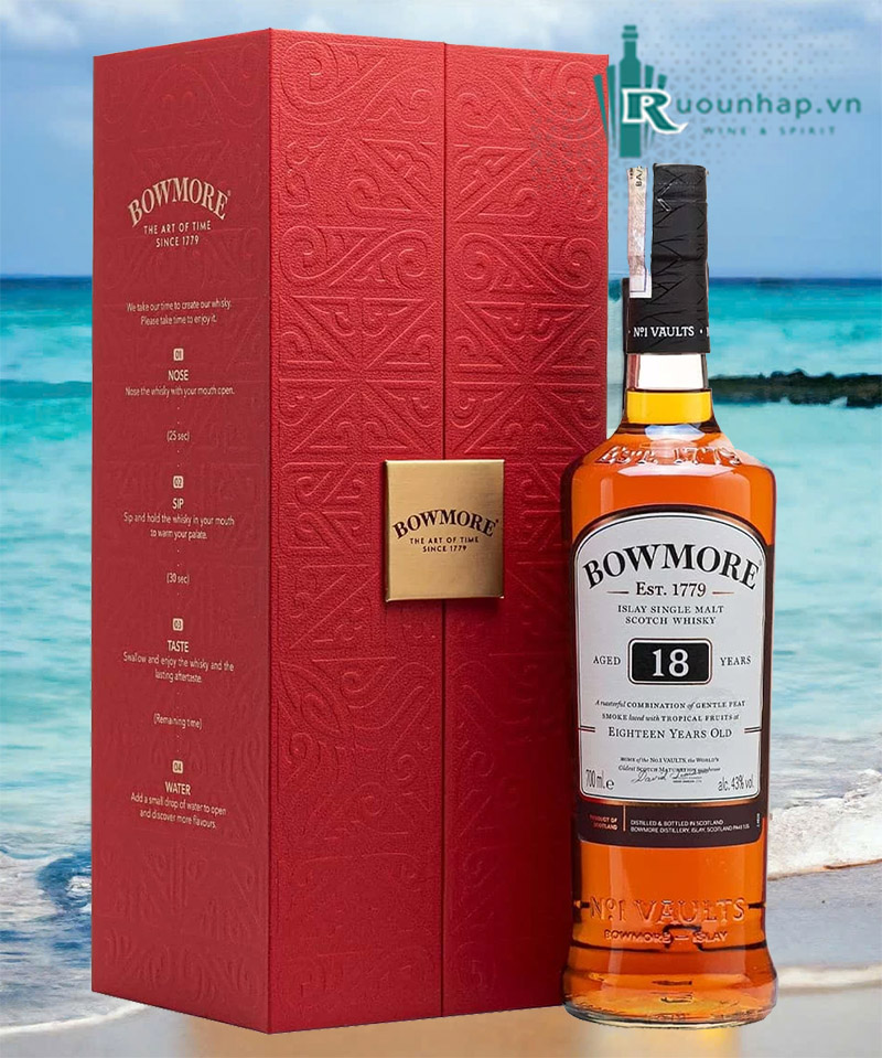 Rượu Bowmore 18 Hộp Quà 2025